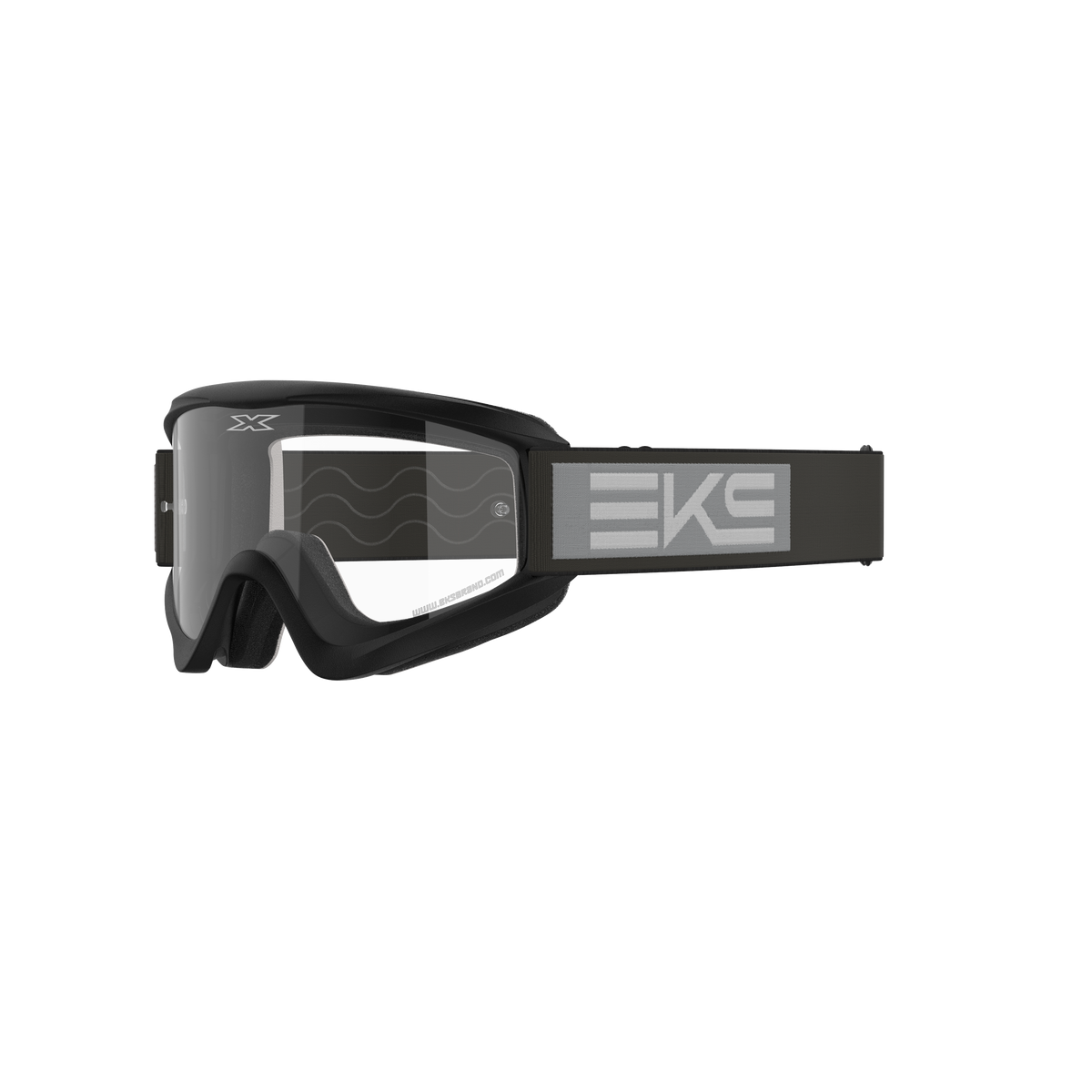 GOX Flat-Out Goggle EKS Black Grey - Clear