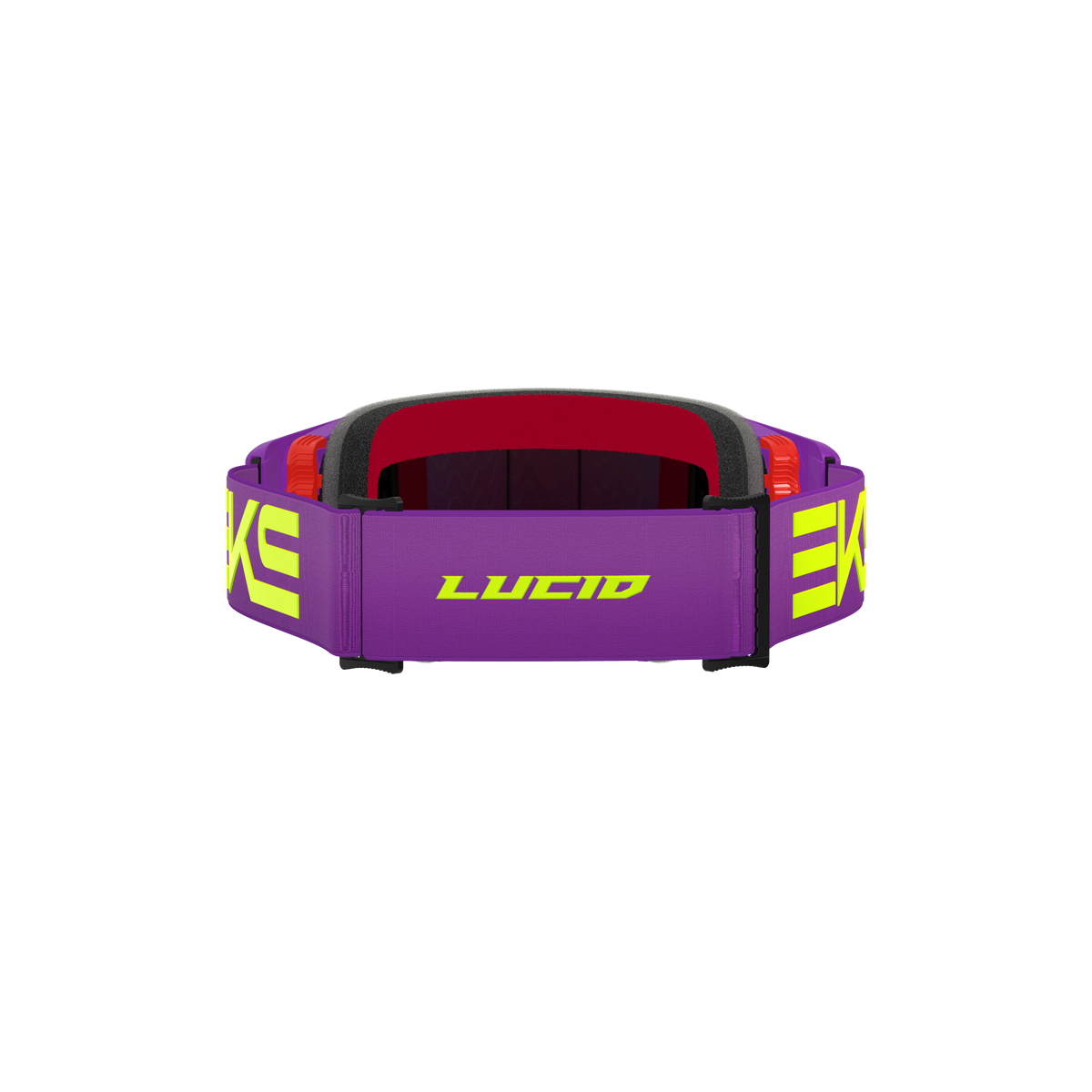 Lucid Goggle EKS Flag Purple Flo Yellow - Gold Mirror Lens