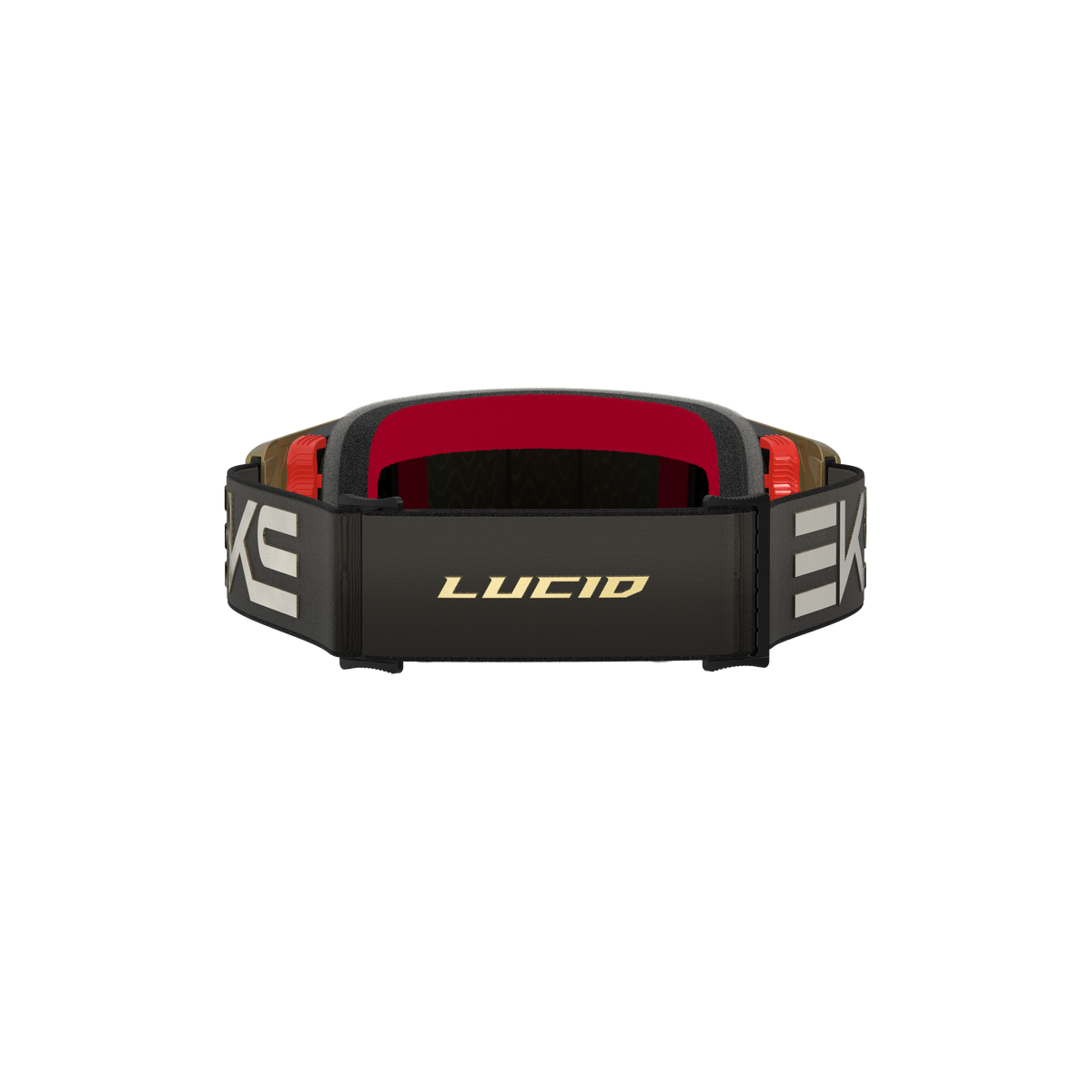 Lucid Goggle EKS Flag Black Gold - Gold Mirror Lens